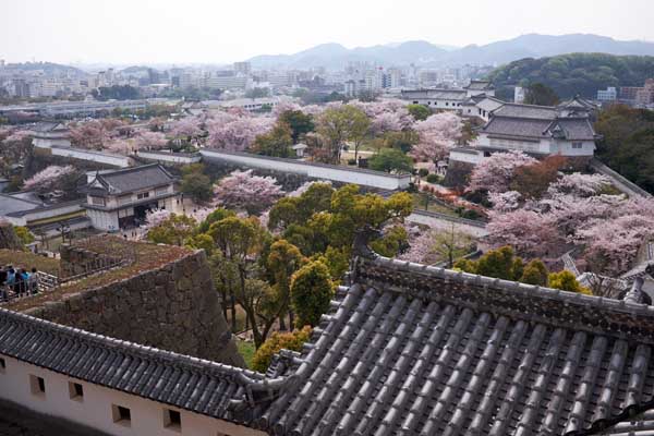 Le jardin Nishinomaru 西の丸 vu depuis le château © Aventure Japon 2016