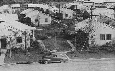 Les Washington Heights en décembre 1947 © Asahi Shinbun 朝日新聞 – Wikipedia Japan