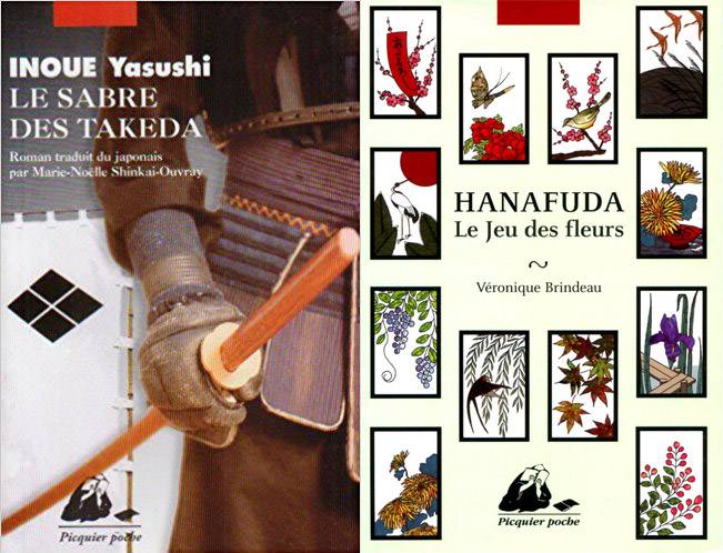 Le sabre des Takuda et Hanafuda des éditions Picquier Poche