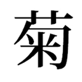 Le kanji kiku