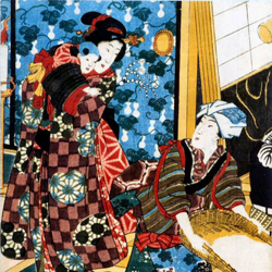 Préparation de mochi pour le mois de décembre, Shiwasu jûni-gatsu no uchi mochi-tsuki 師走十二月之内餅つき, 1854, estampe d’Utagawa Kunisada 歌川國貞 (1786-1865) © Edo-Tokyo Museum, Edo Tôkyô hakubutsukan 江戸東京博物館 Préparation de mochi pour le mois de décembre, Shiwasu jûni-gatsu no uchi mochi-tsuki 師走十二月之内餅つき, 1854, estampe d’Utagawa Kunisada 歌川國貞 (1786-1865) © Edo-Tokyo Museum, Edo Tôkyô hakubutsukan 江戸東京博物館