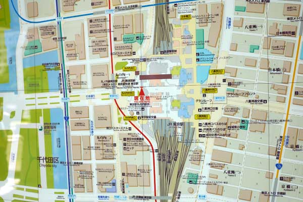 Un conseil quand vous voyagez au Japon : prenez toujours une photo du plan du quartier où vous vous trouvez ! © Aventure Japon 2016