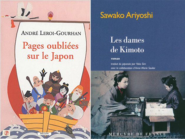 Pages oubliées sur le Japon d'André Leroi-Gourhan des éditions Millon et les Dames de Kimito de Sawako Ariyoshi au Mercure de France