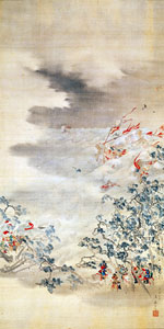 &laquo; Repr&eacute;sentation des invasions mongoles &raquo;, M&ocirc;k&ocirc; sh&ucirc;rai no zu 蒙古襲来之図 (1862) par Kikuchi Y&ocirc;sai 菊池容斎 (1788-1878) &copy; Shizuoka Prefectural Museum of Art, Shizuoka-kenritsu bijutsukan 静岡県立美術館
